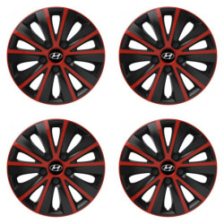 Puklice pre Hyundai 16 RAPIDE red and black