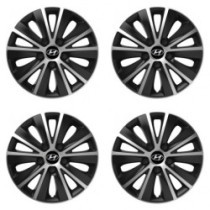 Puklice pre Hyundai 16 RAPIDE silver and black