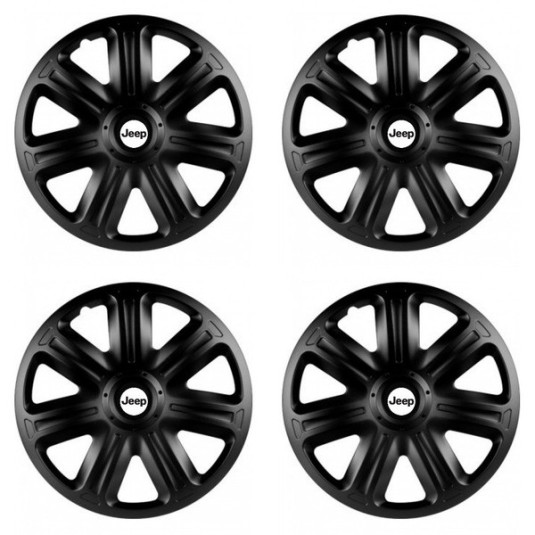 Puklice pre Jeep 14 COMFORT BLACK