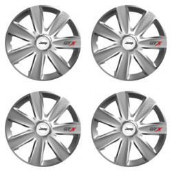 Puklice pre Jeep 15 GTX CARBON silver