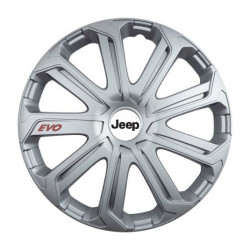 Puklice pre Jeep 16 Evo silver