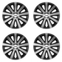 Puklice pre Jeep 16 Aviator carbon silver&black