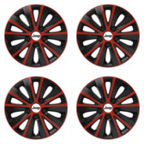 Puklice pre Jeep 16 RAPIDE red and black