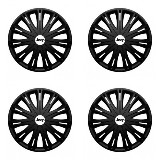 Puklice pre Jeep 17 SPARK BLACK