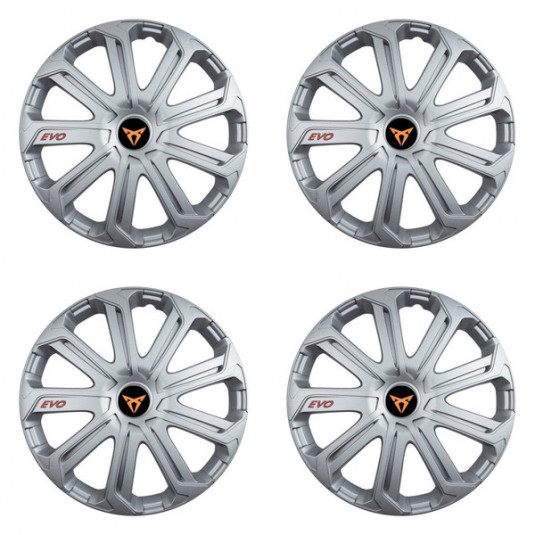 Puklice pre Cupra 14 Evo silver