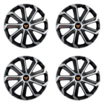 Puklice pre Cupra 16 Evo black&silver