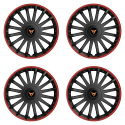 Puklice pre Cupra 16 CRYSTAL RO black