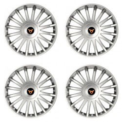 Puklice pre Cupra 16 CRYSTAL silver