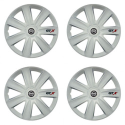 Puklice pre Nissan 15 GTX carbon white