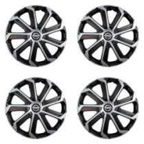 Puklice pre Nissan 15 Evo black&silver