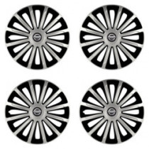 Puklice pre Nissan 15 TREND silver and black