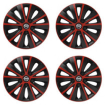 Puklice pre Nissan 15 RAPIDE red and black