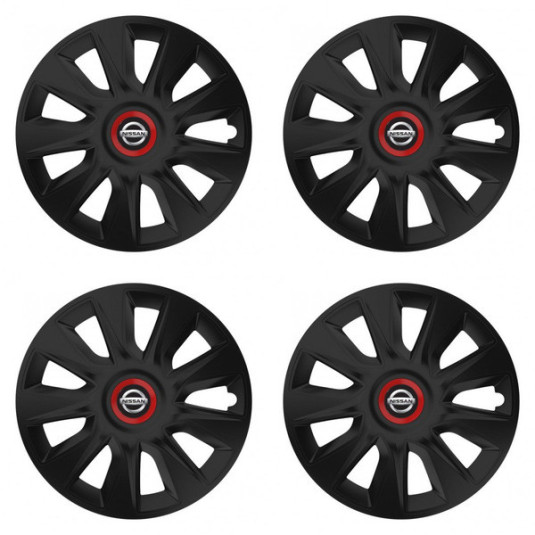 Puklice pre Nissan 17 STRATOS RR black