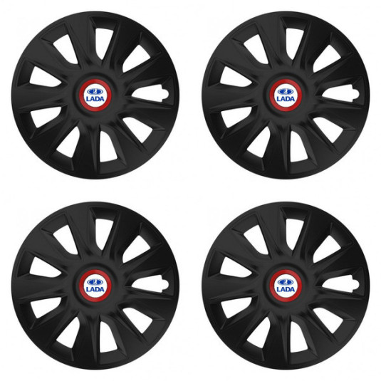 Puklice pre Lada 15 STRATOS RR black