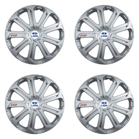 Puklice pre Lada 16 Evo silver