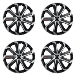 Puklice pre Mazda 14 Evo black&silver