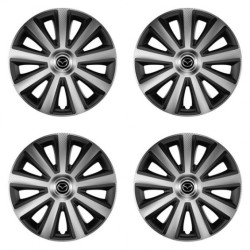Puklice pre Mazda 15 Aviator carbon silver&black