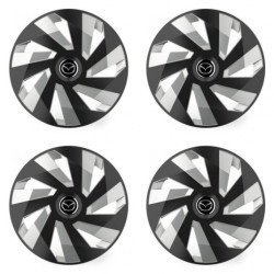 Puklice pre Mazda 15 Vector RC black and silver