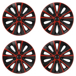 Puklice pre Mazda 16 RAPIDE red and black