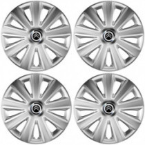 Puklice pre Citroen 15 Aviator carbon silver