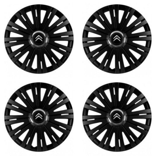 Puklice pre Citroen 15 ACTIVE RC BLACK