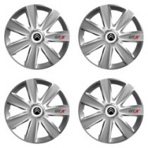 Puklice pre Citroen 16 GTX CARBON silver