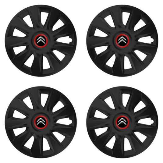 Puklice pre Citroen 16 STRATOS RR black