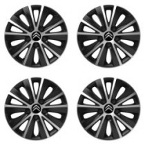 Puklice pre Citroen 16 RAPIDE silver and black