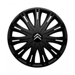 Puklice pre Citroen 16 SPARK BLACK