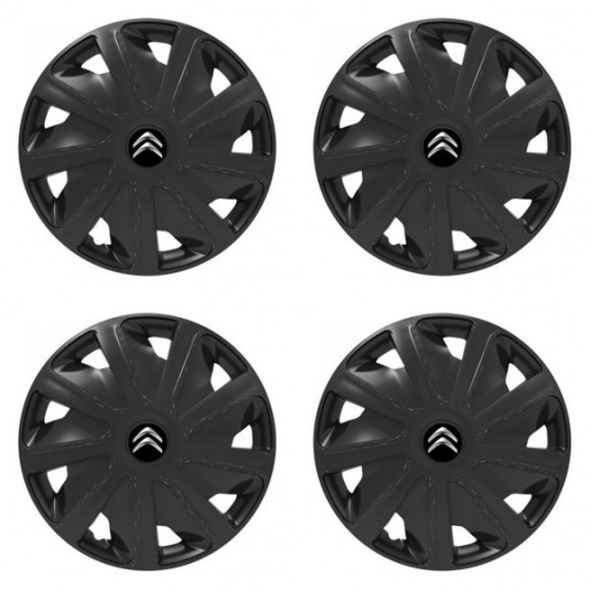 Puklice pre Citroen pre dodávky 16 Craft black