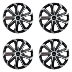 Puklice pre Mercedes 14 Evo black&silver