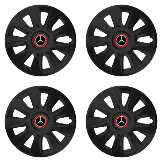 Puklice pre Mercedes 14 STRATOS RR black