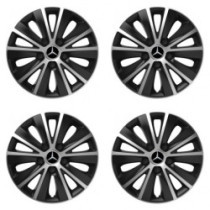 Puklice pre Mercedes 14 RAPIDE silver and black