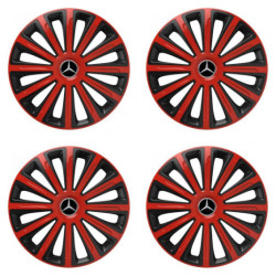 Puklice pre Mercedes 15 TREND red and black