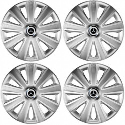 Puklice pre Mercedes 16 Aviator carbon RC 16 silver