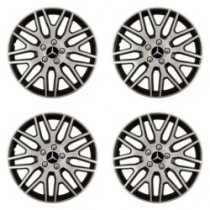 Puklice pre Mercedes 16 Dakar NC silver and black