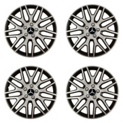 Puklice pre Mercedes 16 Dakar NC silver and black