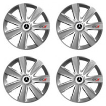 Puklice pre Mercedes 16 GTX CARBON silver