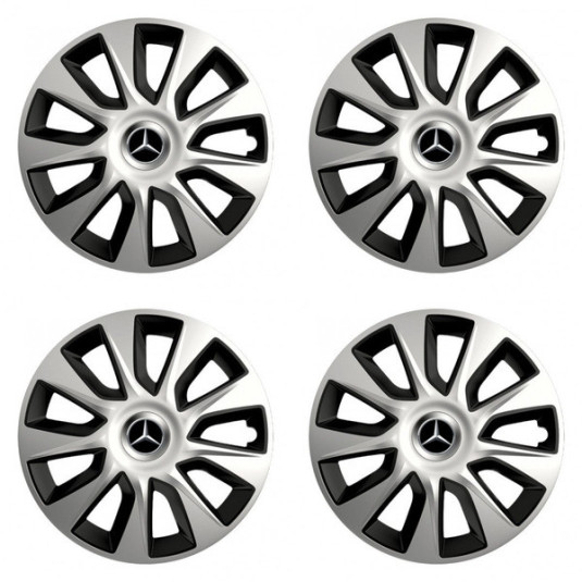 Puklice pre Mercedes 16 STRATOS double colour