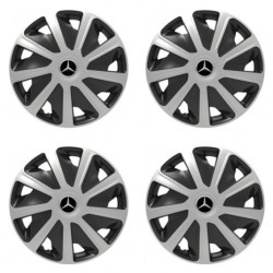 Puklice pre Mercedes pre dodávky 16 Craft silver and black