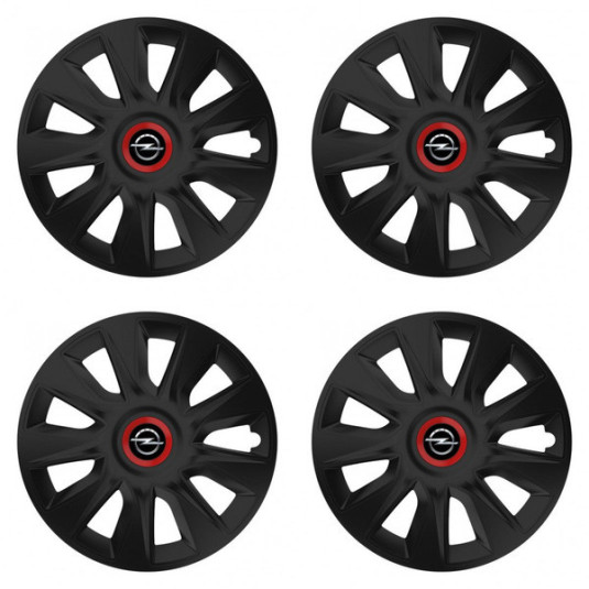 Puklice pre Opel 14 STRATOS RR black