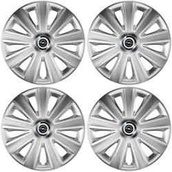 Puklice pre Opel 15 Aviator carbon silver