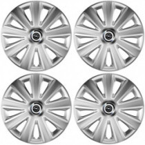 Puklice pre Opel 16 Aviator carbon RC 16 silver