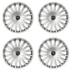 Puklice pre Opel 16 CRYSTAL silver