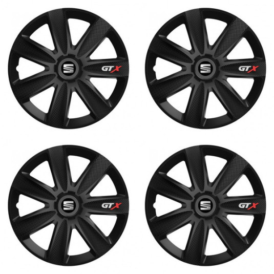 Puklice pre Seat 14 GTX CARBON black