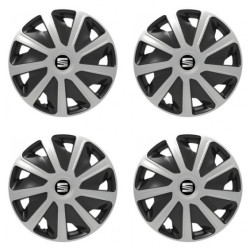 Puklice pre Seat pre dodávky 15 Craft silver and black