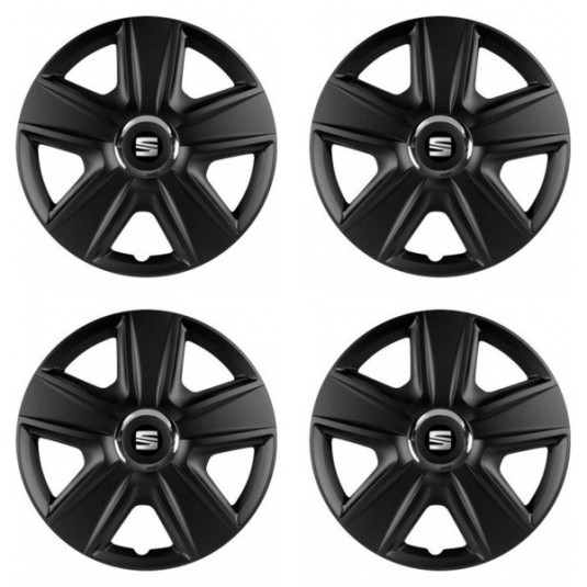 Puklice pre Seat 16 ESPRIT RC BLACK