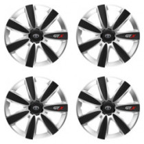 Puklice pre Toyota 14 GTX CARBON silver/black