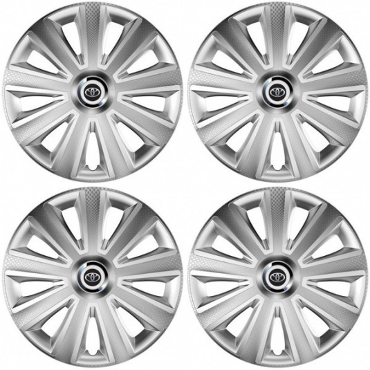 Puklice pre Toyota 16 Aviator carbon RC 16 silver
