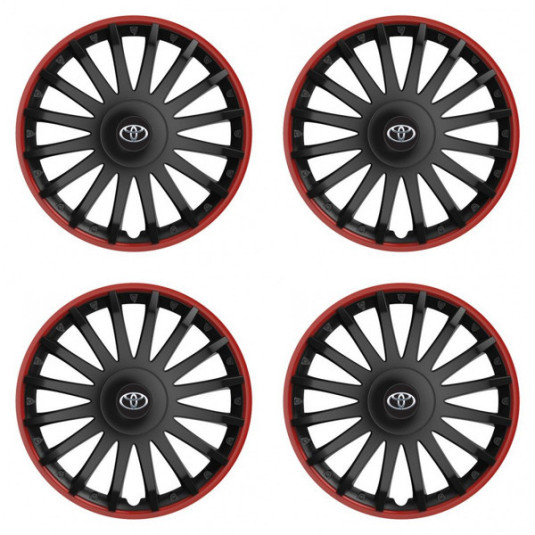 Puklice pre Toyota 16 CRYSTAL RO black